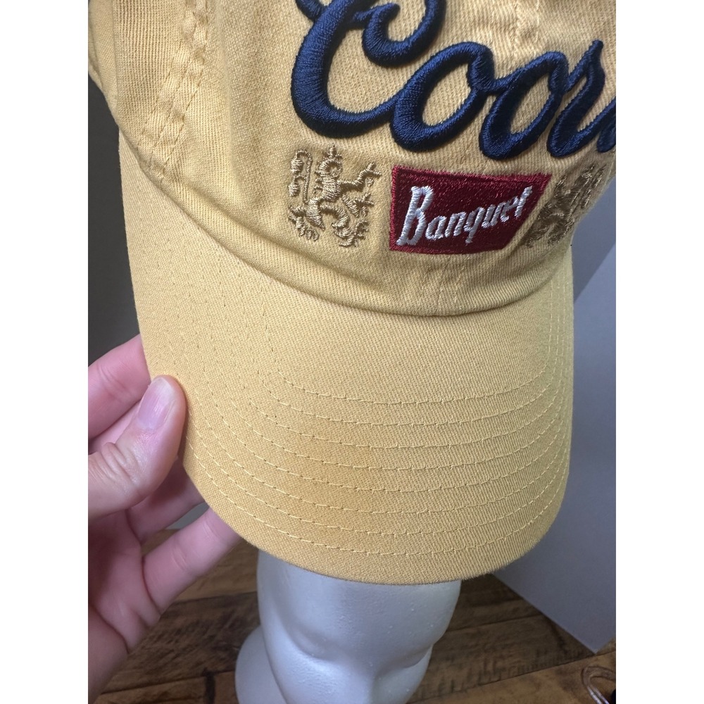 Coors‎ Banquet Yellow Baseball Cap American Needle Adjustable Embroidered Logo - Picture 4 of 8